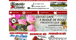Desktop Screenshot of momentodecarinho.com.br